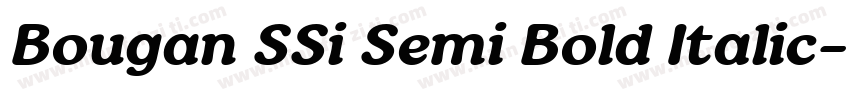 Bougan SSi Semi Bold Italic字体转换